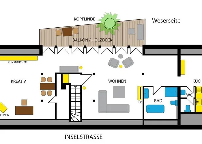 公寓 Loft Im Schleusenhaus 哈默尔恩